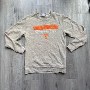 Champion Tennessee Crewneck Sweatshirt in Light Gray with Orange Lettering